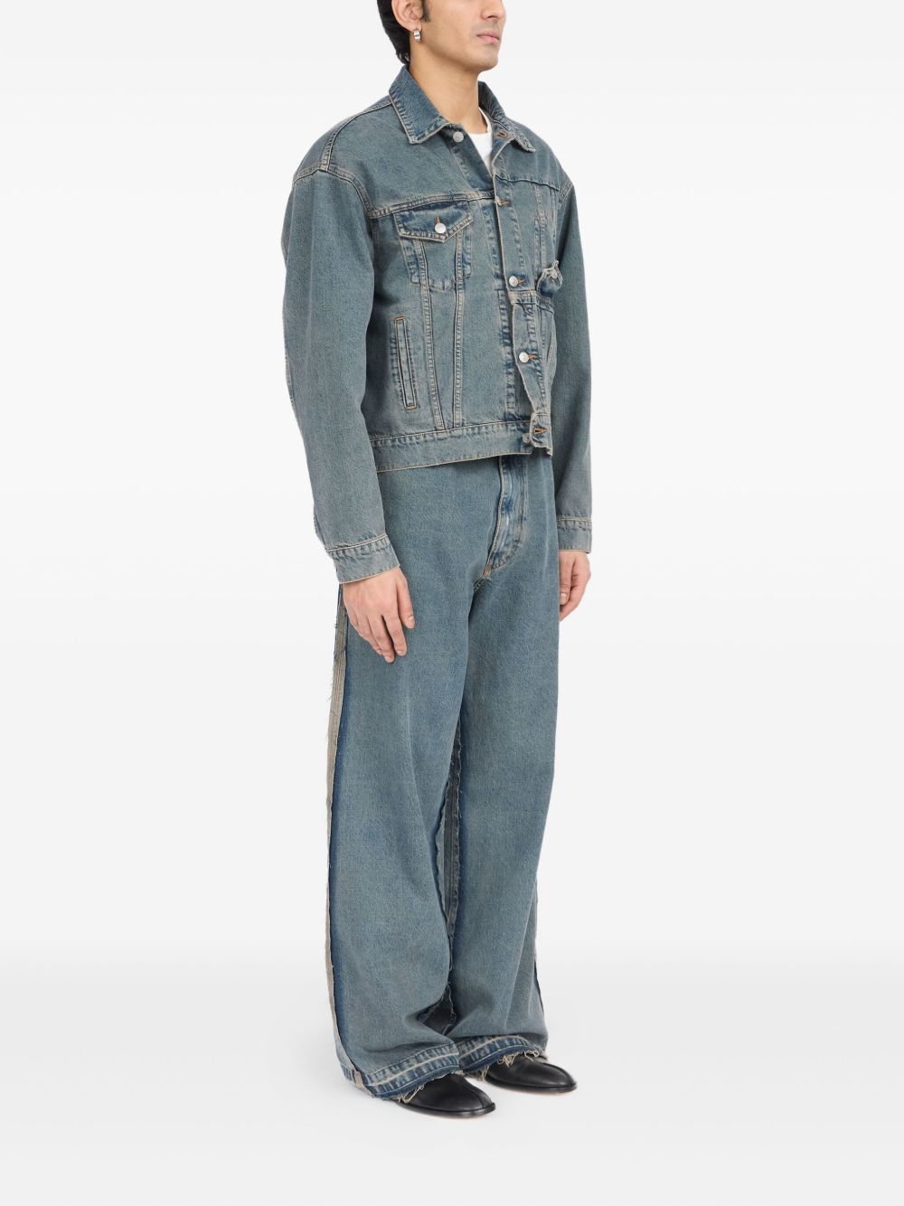 Mm6 Maison Margiela Coats Clear Blue Outer: cotton