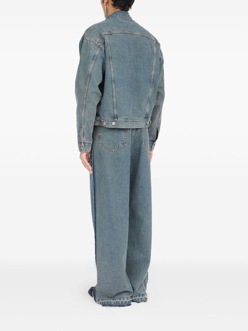 Mm6 Maison Margiela Coats Clear Blue Outer: cotton