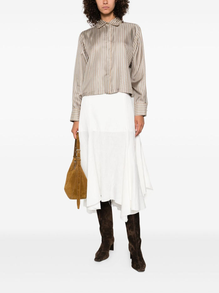 Max Mara Shirts Brown Silk