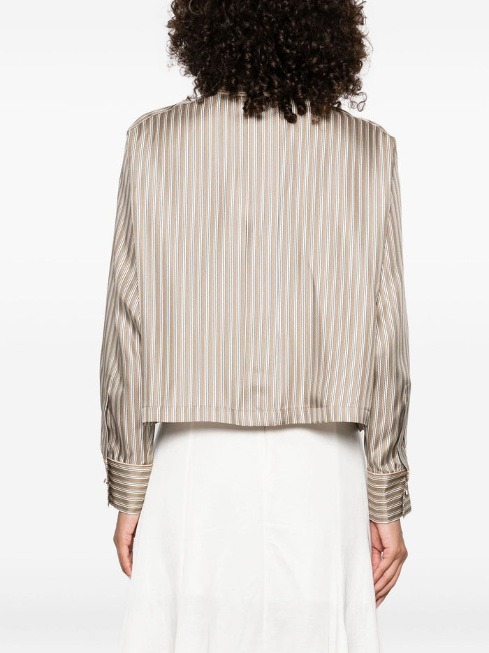 Max Mara Shirts Brown Silk