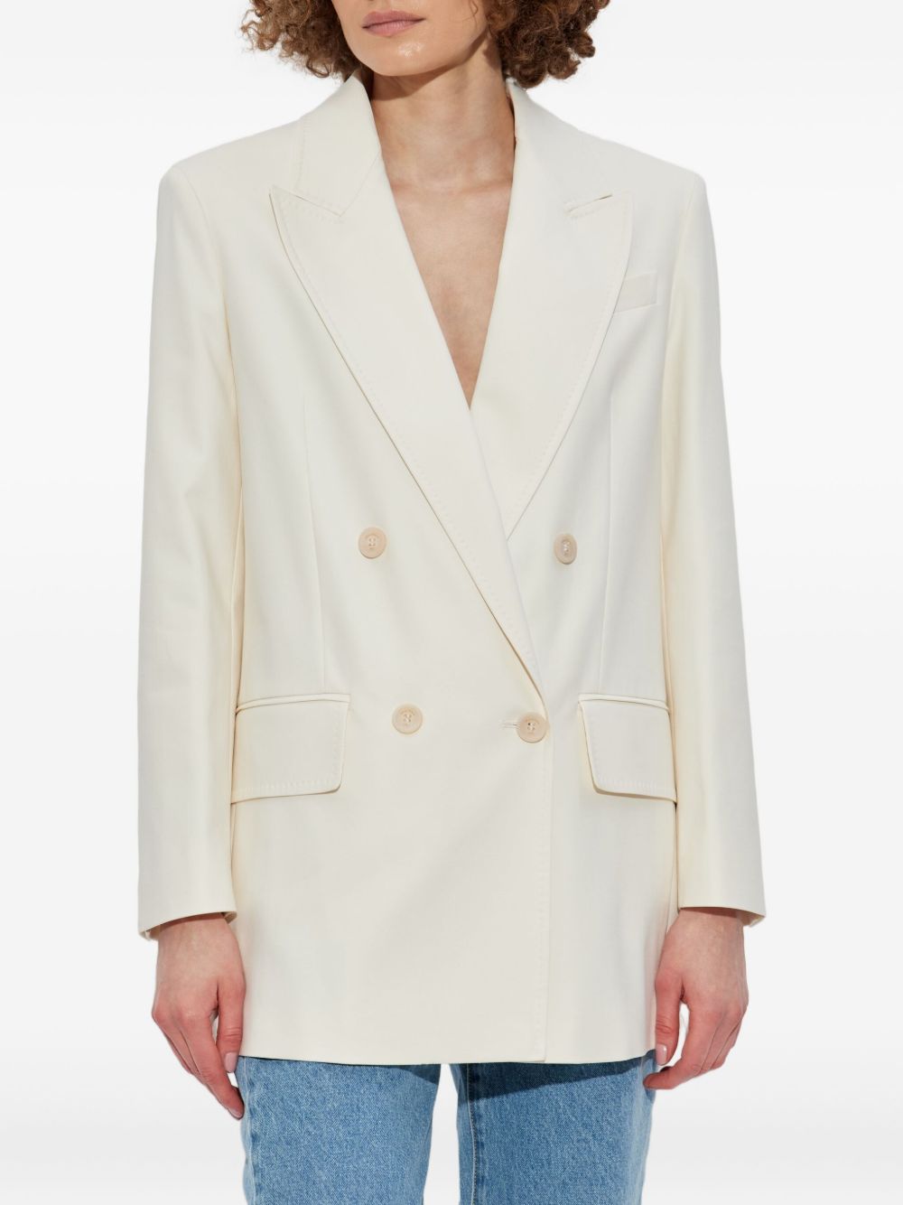 Max Mara Jackets White Cotton