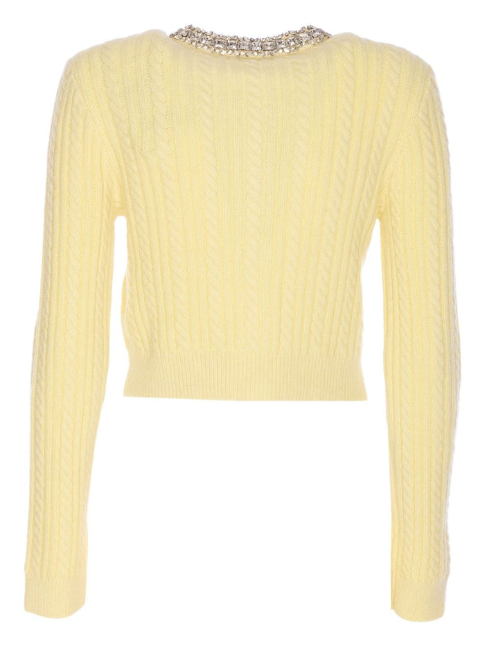 Self-Portrait Sweaters Yellow Polyamide