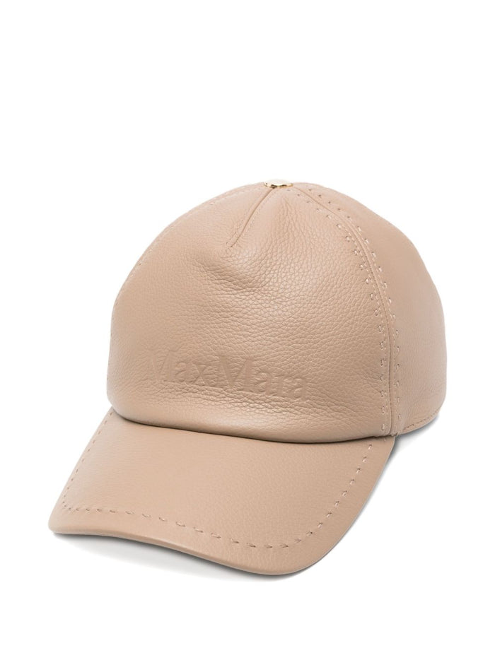Max Mara Hats Beige Calf Leather