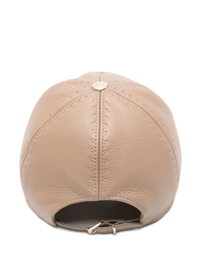 Max Mara Hats Beige Calf Leather