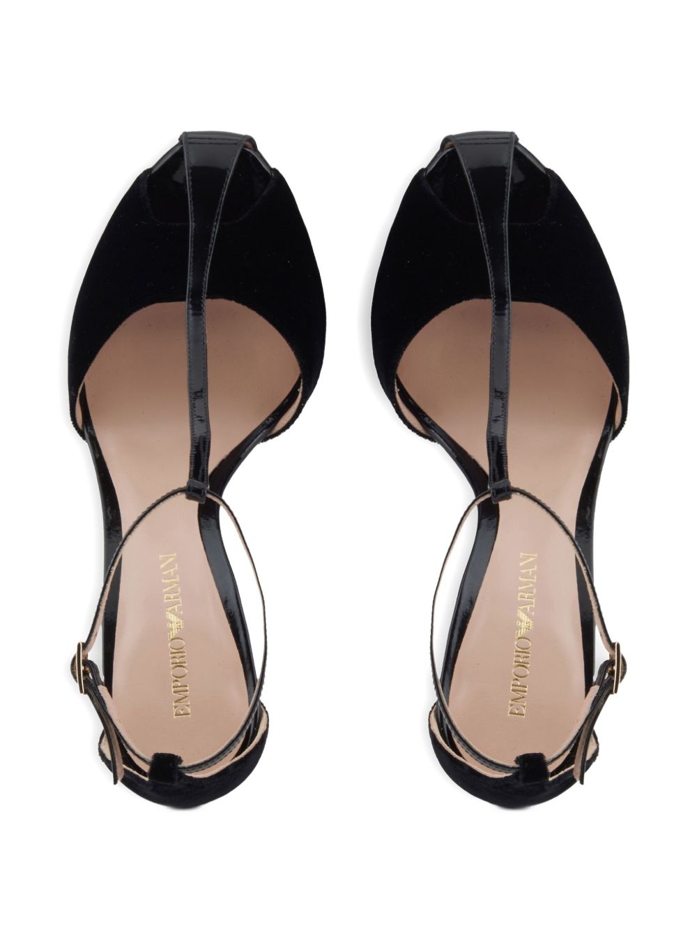 Emporio Armani With Heel Nero Cupro