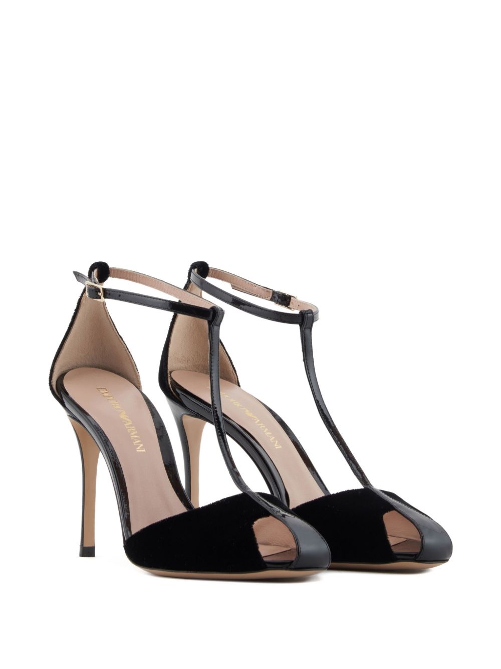 Emporio Armani With Heel Nero Cupro