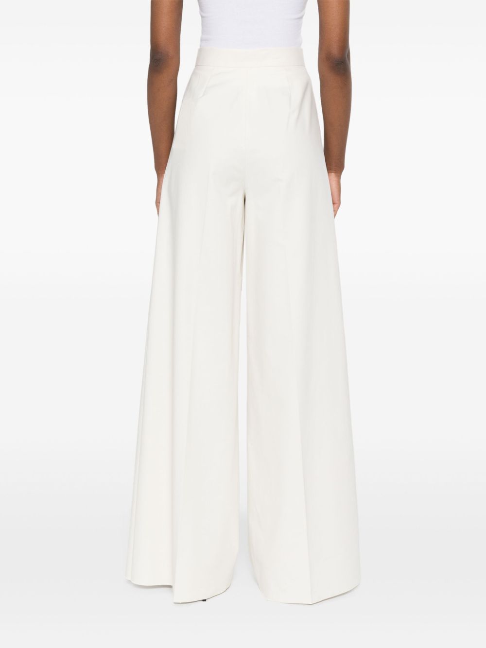 Max Mara Trousers White Cotton