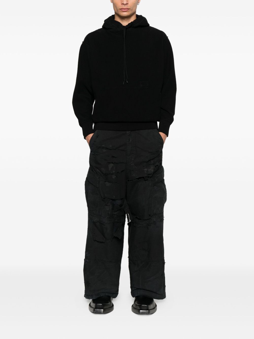 Balenciaga Trousers Black Cotton