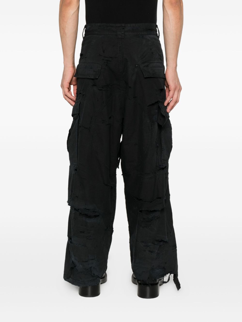 Balenciaga Trousers Black Cotton