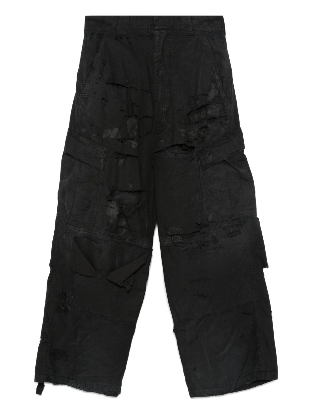 Balenciaga Trousers Black Cotton