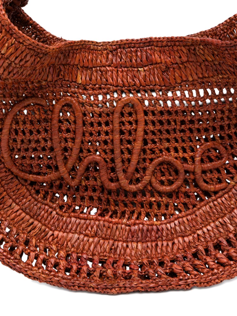 Chloè Bags Leather Brown Outer: Raffia