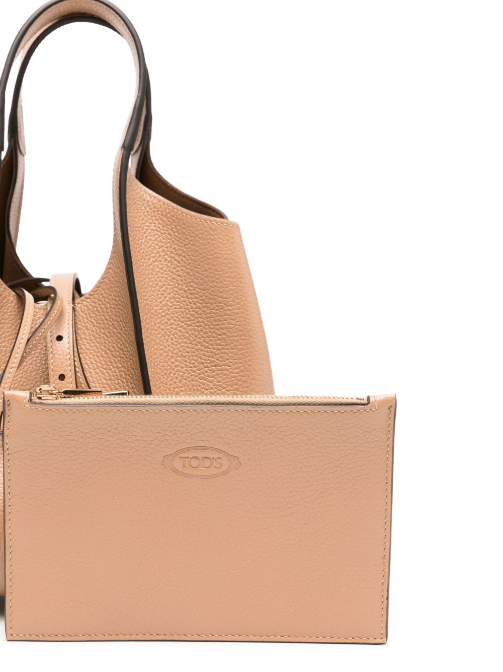 Tods Bags Camel Calf Leather