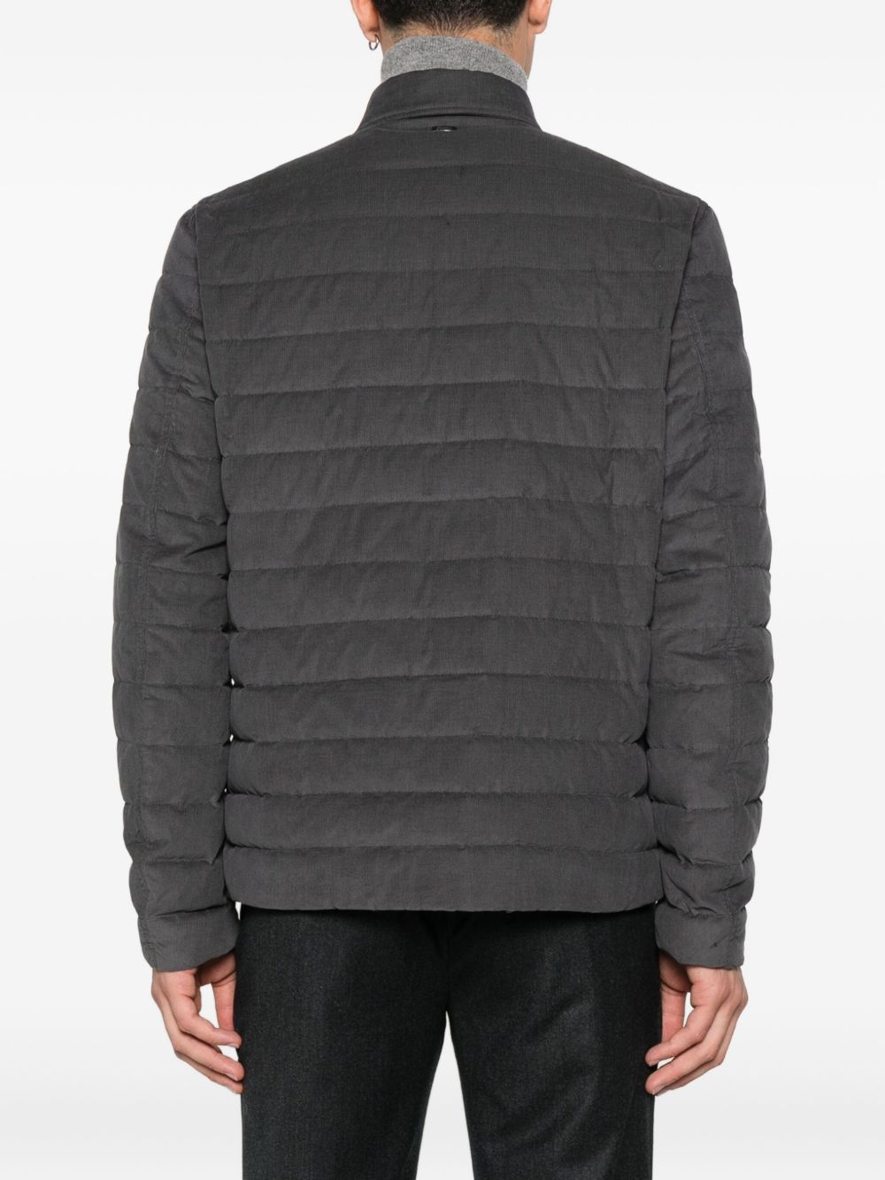 Herno Coats Grey Outer: Cotton