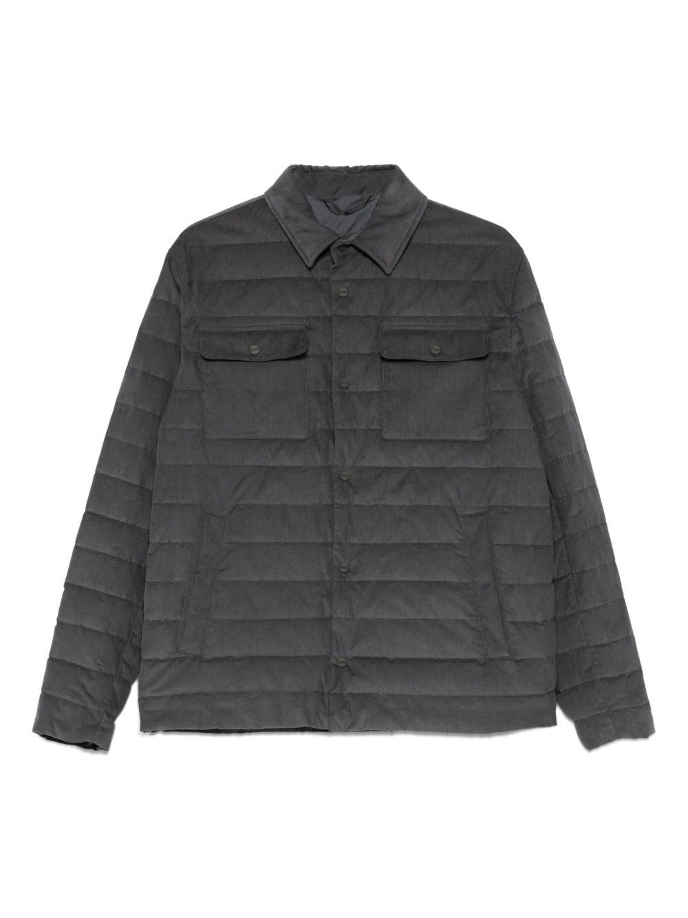 Herno Coats Grey Outer: Cotton
