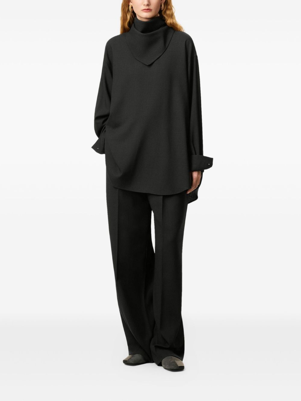 Ami Paris Shirts Grey Wool