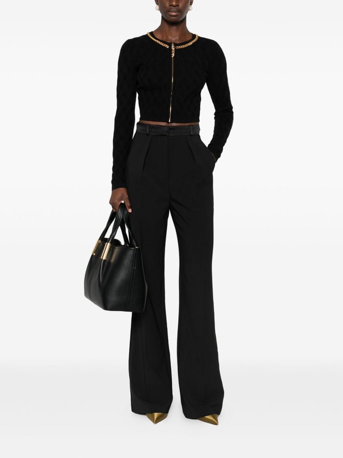 Elisabetta Franchi Trousers Black Outer: Polyester