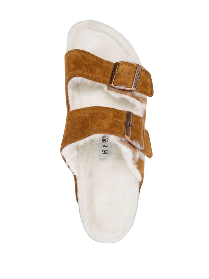 Birkenstock Sandals Leather Brown Furs & Skins->suede100.0 %