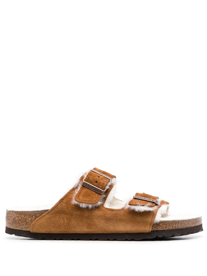 Birkenstock Sandals Leather Brown Furs & Skins->suede100.0 %