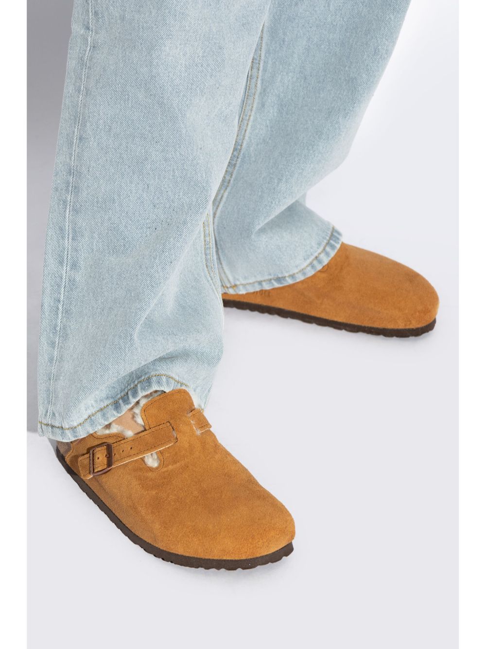Birkenstock Sandals Leather Brown Furs & Skins->suede100.0 %