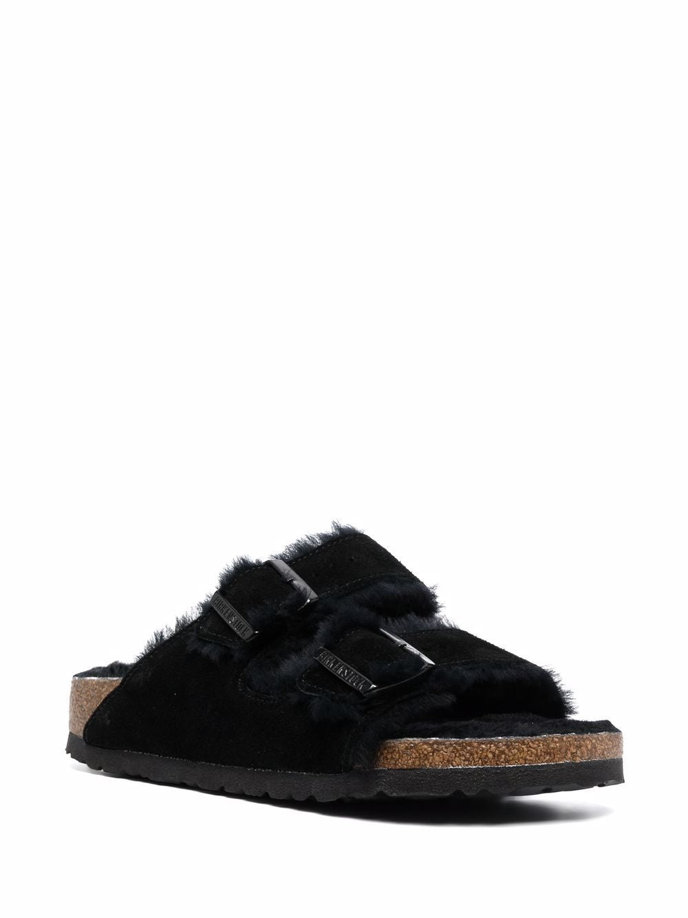 Birkenstock Sandals Black Furs & Skins->suede100.0 %