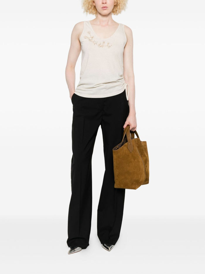 Fendi Top Beige Cotton