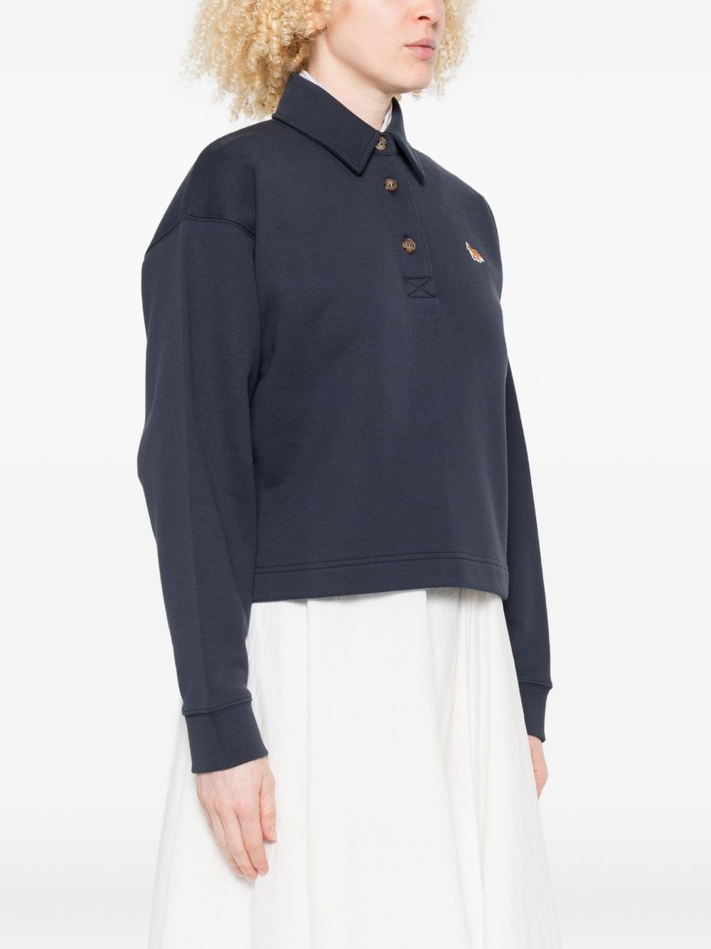 Maison Kitsune T-Shirts And Polos Blue Cotton