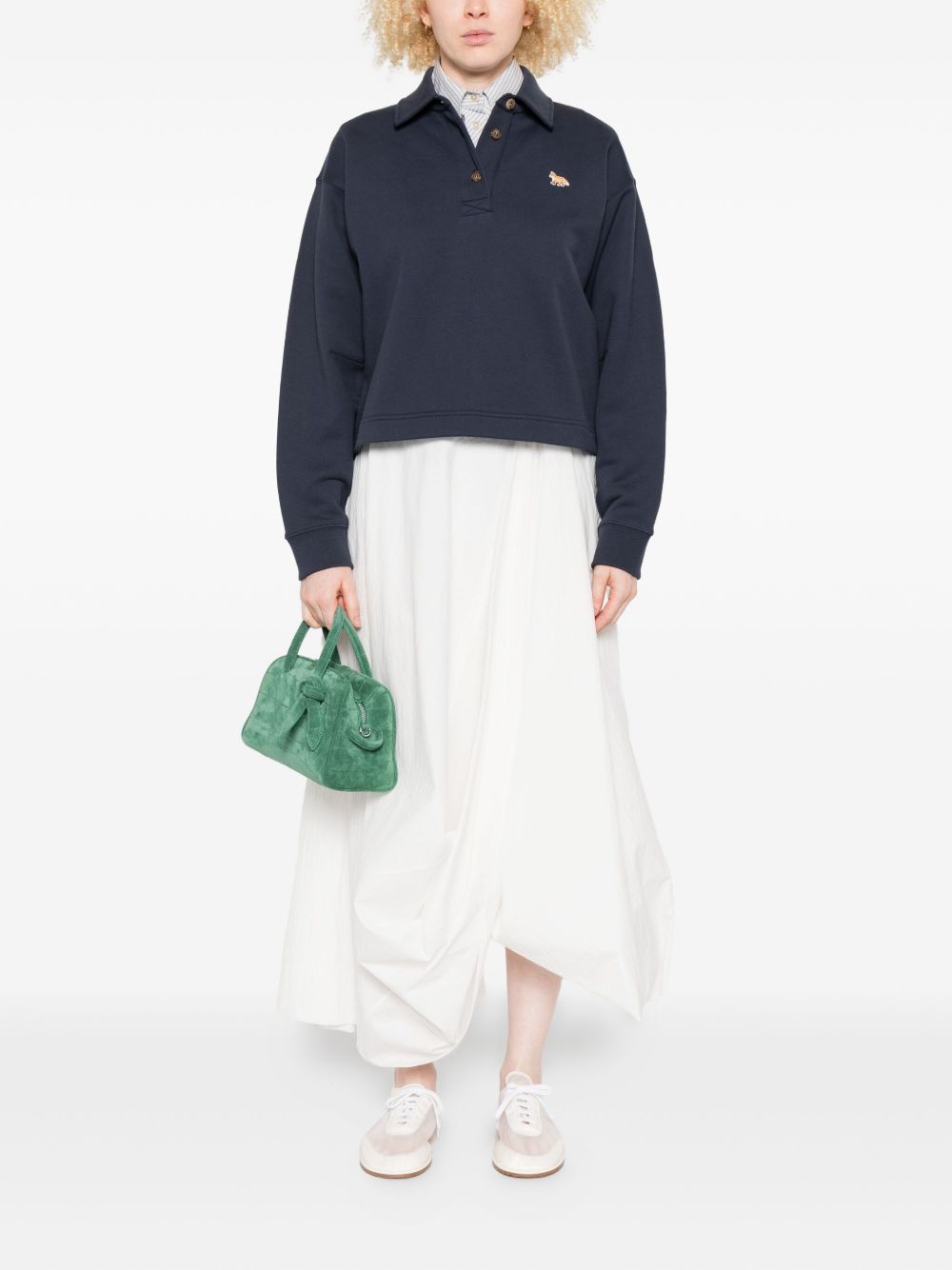 Maison Kitsune T-Shirts And Polos Blue Cotton