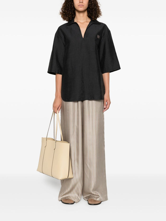 Max Mara Trousers Brown Silk