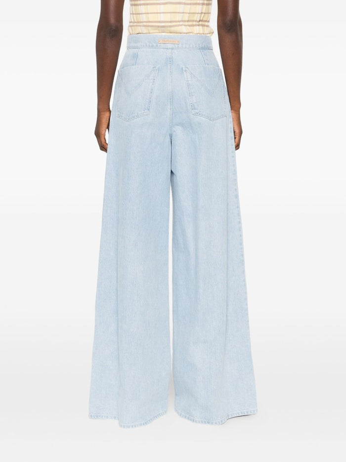 Max Mara Jeans Clear Blue Cotton