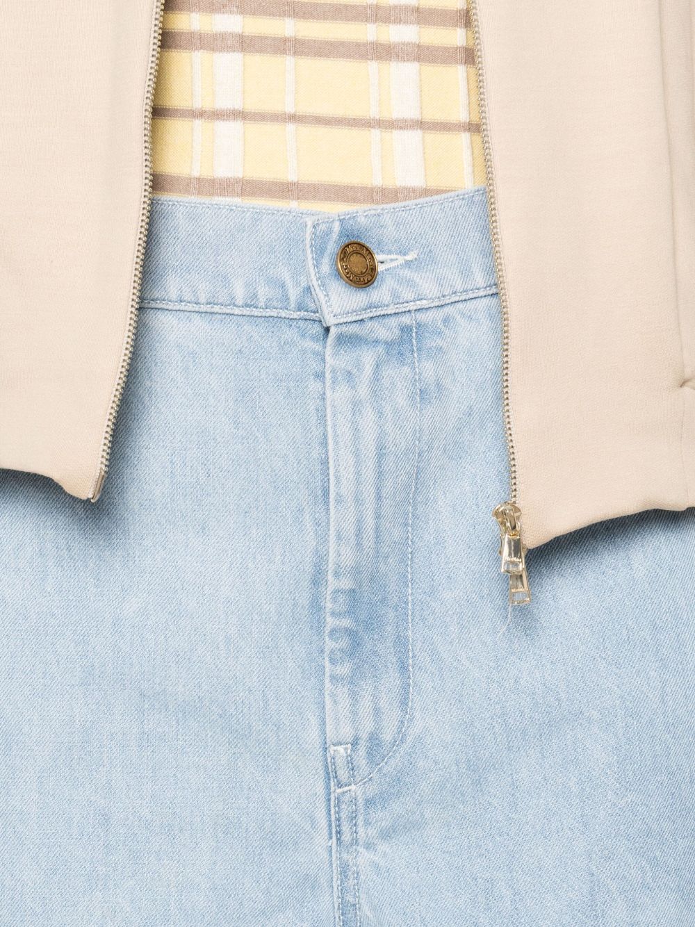 Max Mara Jeans Clear Blue Cotton