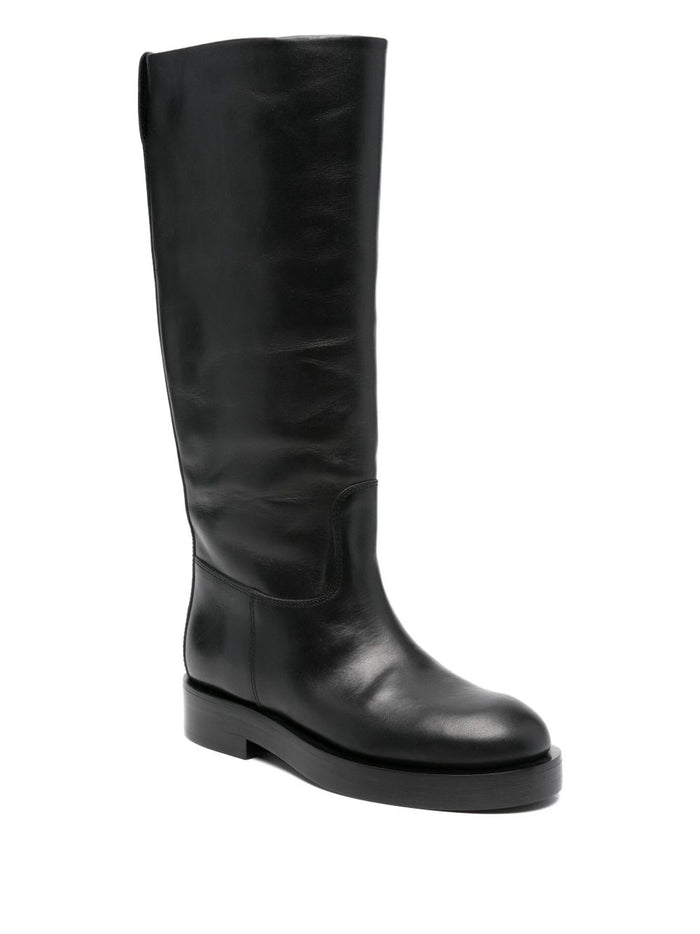 Paris Texas Boots Black Calf Leather