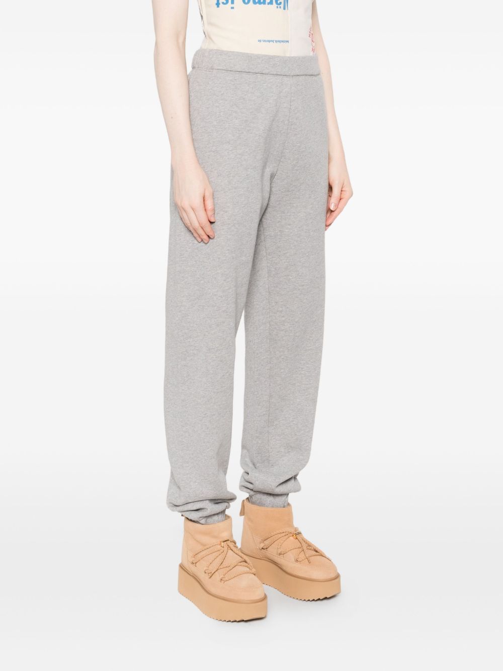 The Attico Trousers Light Grey Cotton