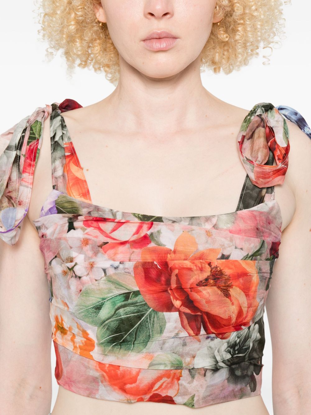 Alice + Olivia Top Multicolour Outer: Cotton