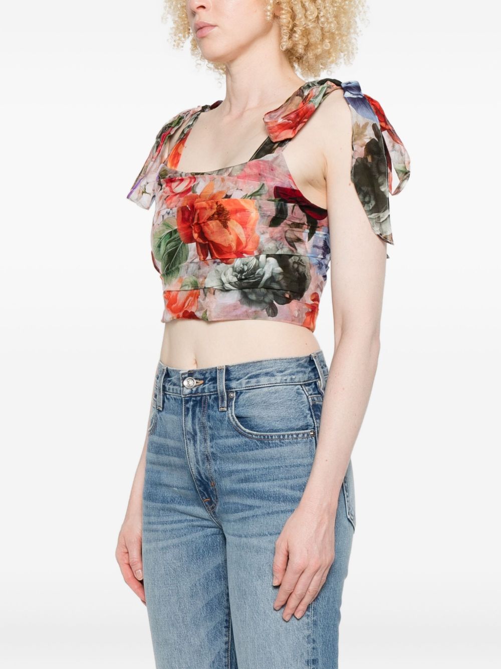Alice + Olivia Top Multicolour Outer: Cotton