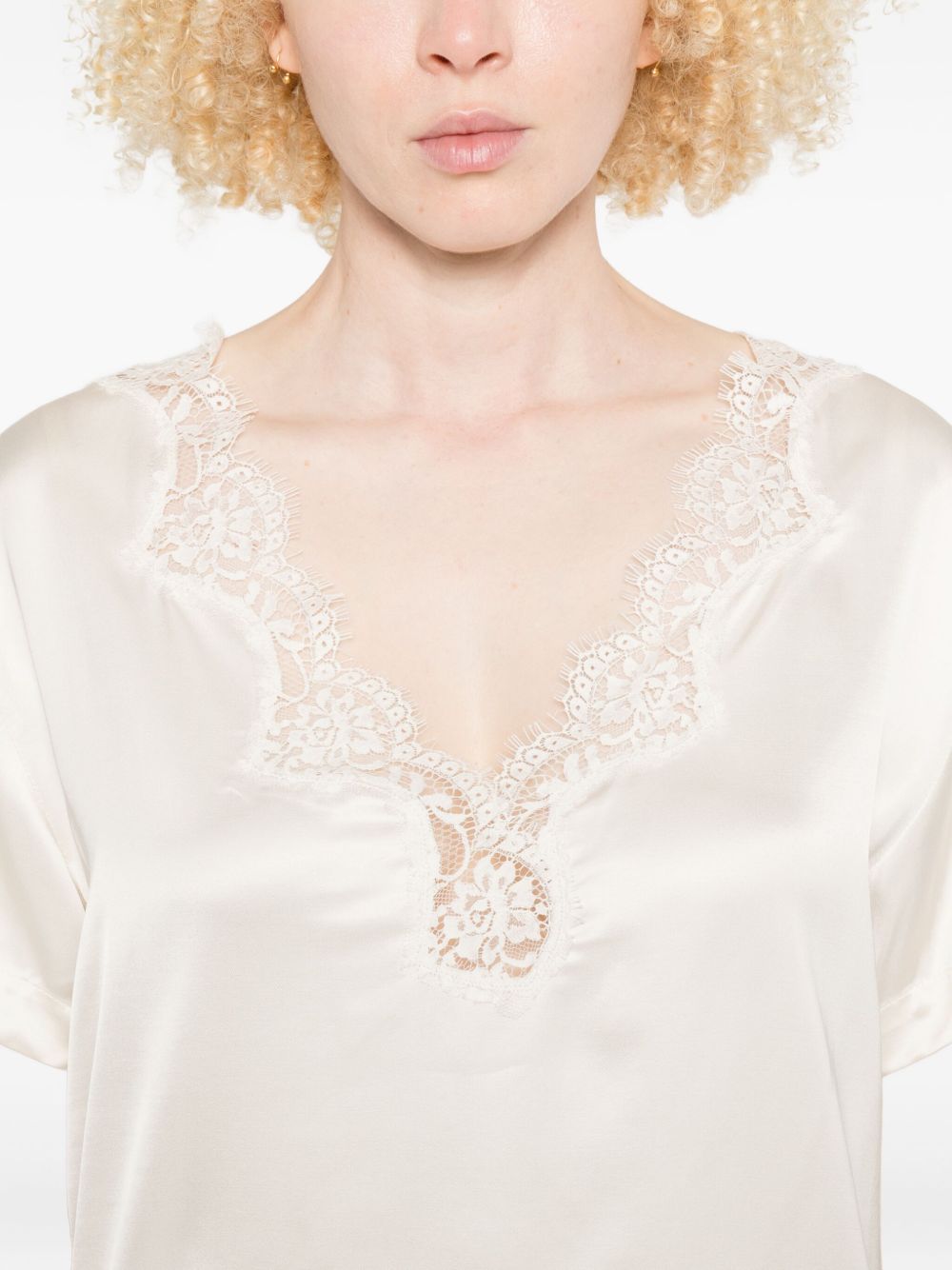 Ermanno Firenze T-Shirts And Polos Beige Viscose