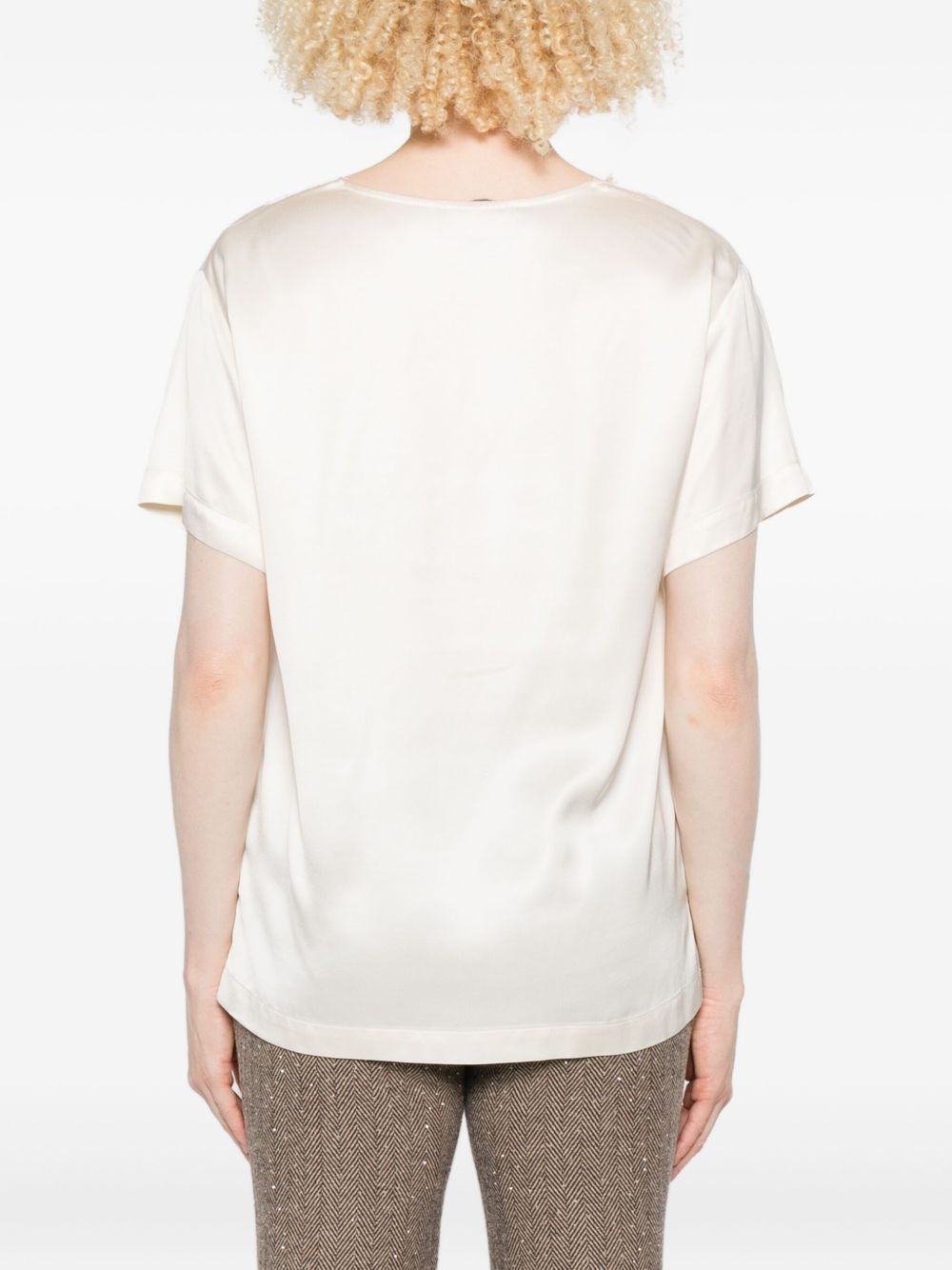 Ermanno Firenze T-Shirts And Polos Beige Viscose