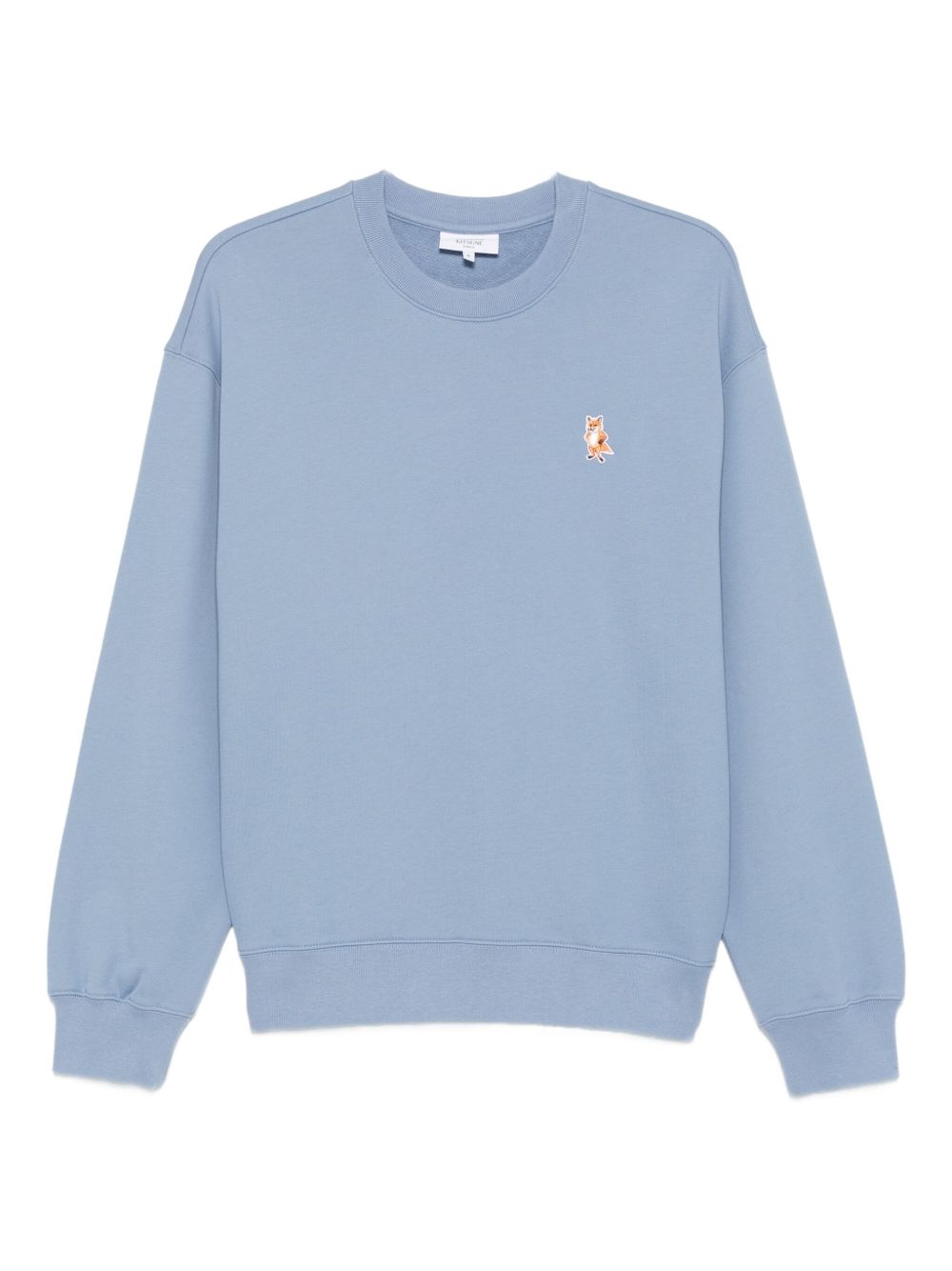 Maison Kitsune Sweaters Clear Blue Cotton