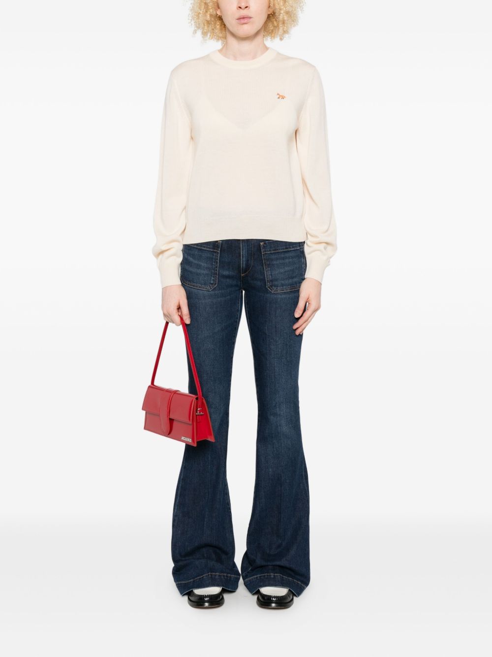Maison Kitsune Sweaters Powder Wool 100 %