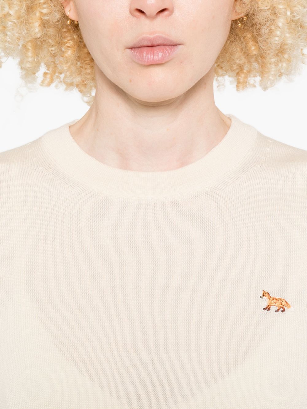 Maison Kitsune Sweaters Powder Wool 100 %