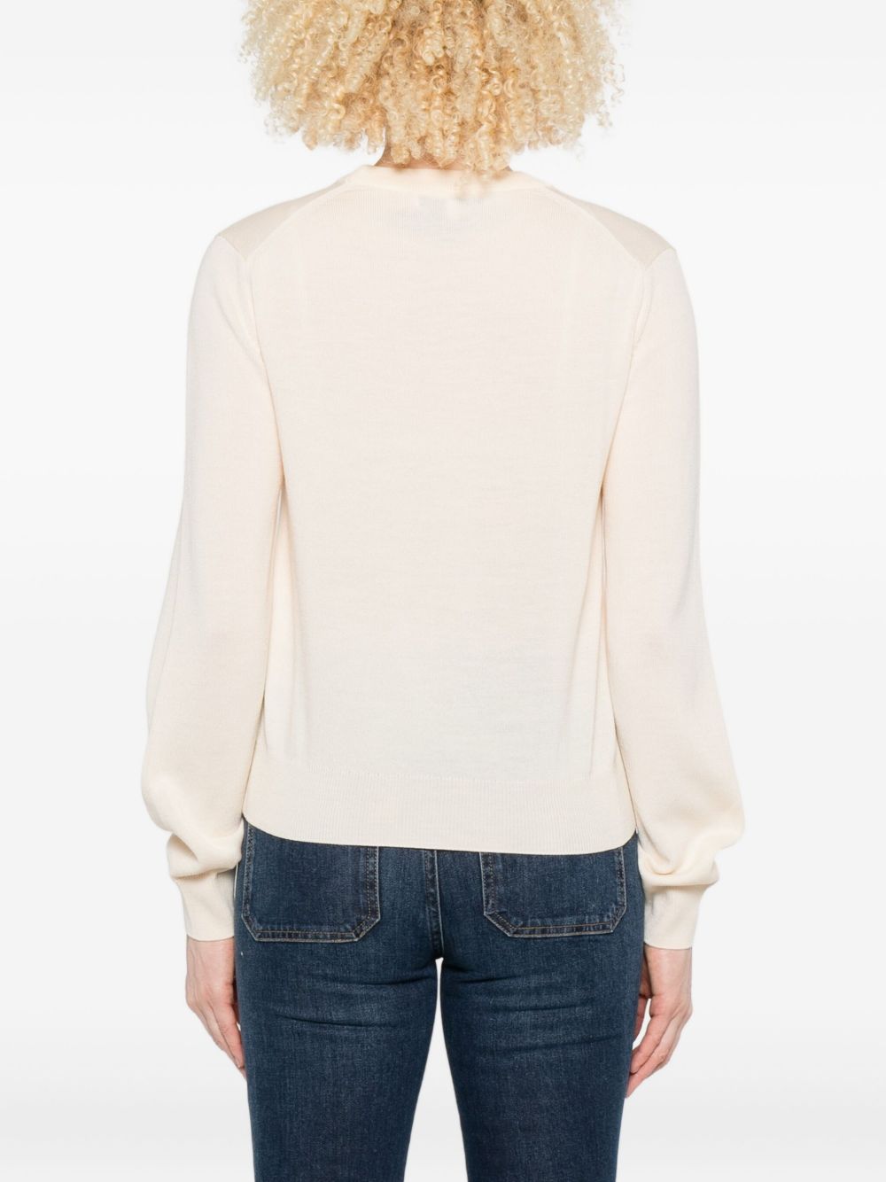 Maison Kitsune Sweaters Powder Wool 100 %