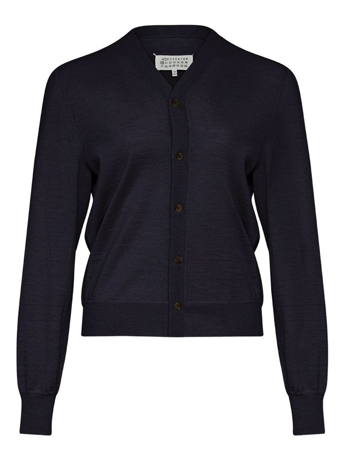 Maison Margiela Sweaters Blue Wool