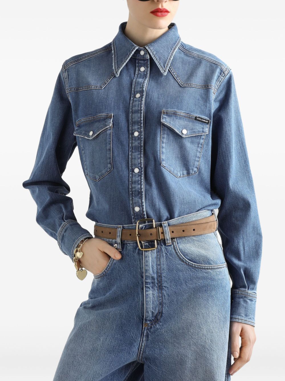 Dolce & Gabbana Shirts Clear Blue Co+ea