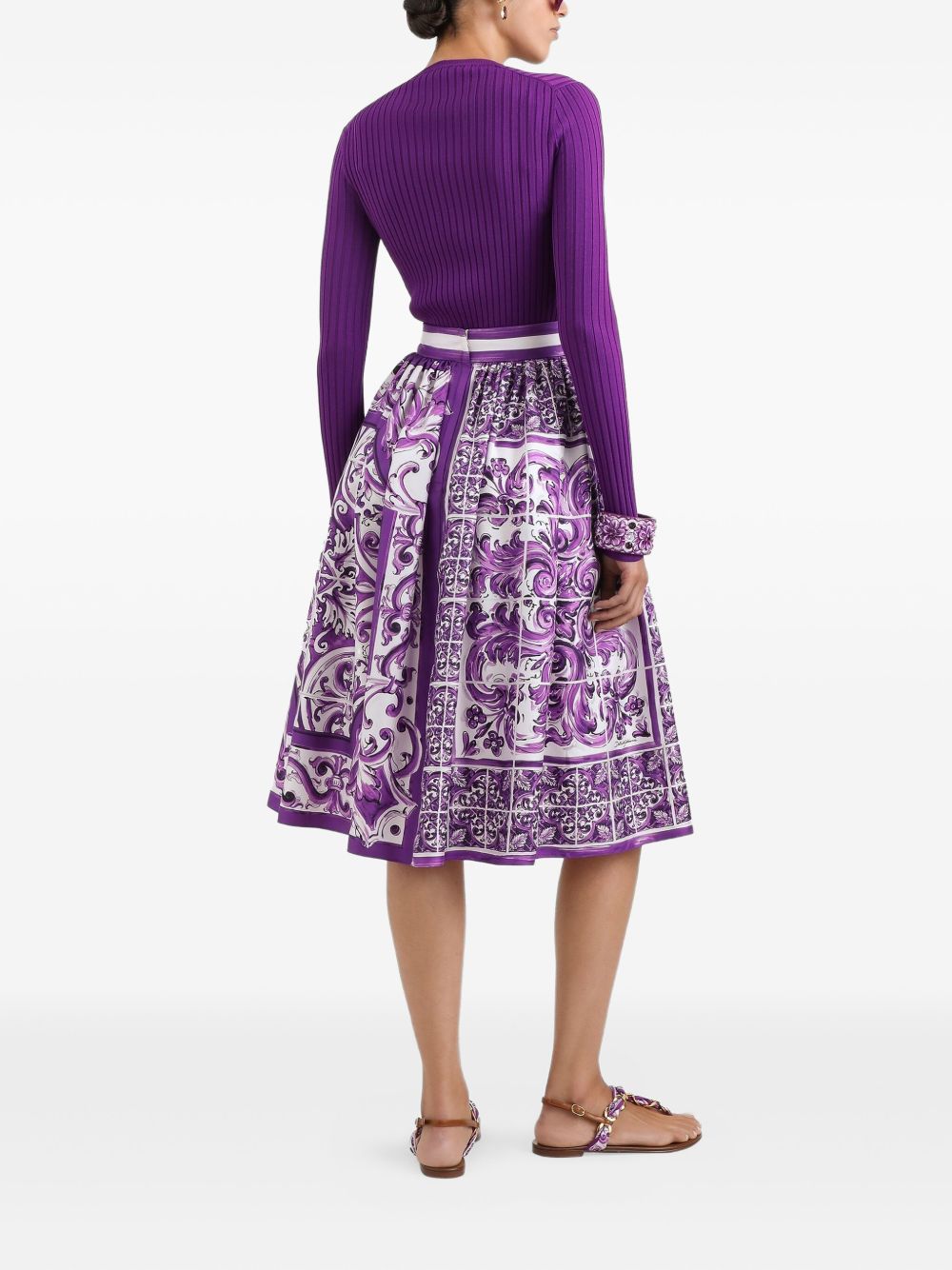Dolce & Gabbana Skirts Purple Natural (other)->silk100.0 %