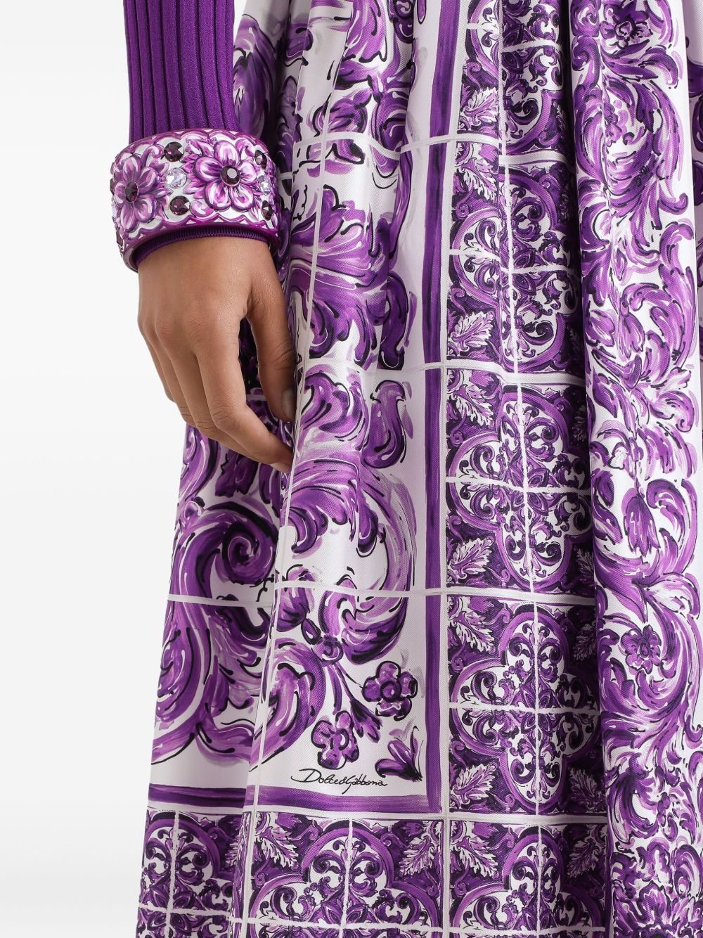 Dolce & Gabbana Skirts Purple Natural (other)->silk100.0 %