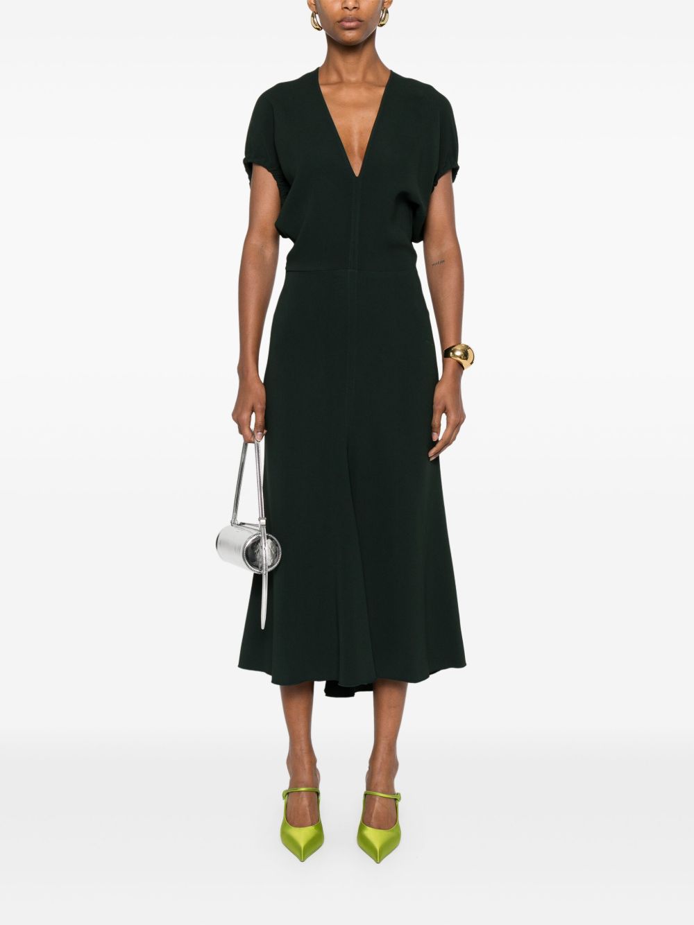 Victoria Beckham Dresses Green Viscose