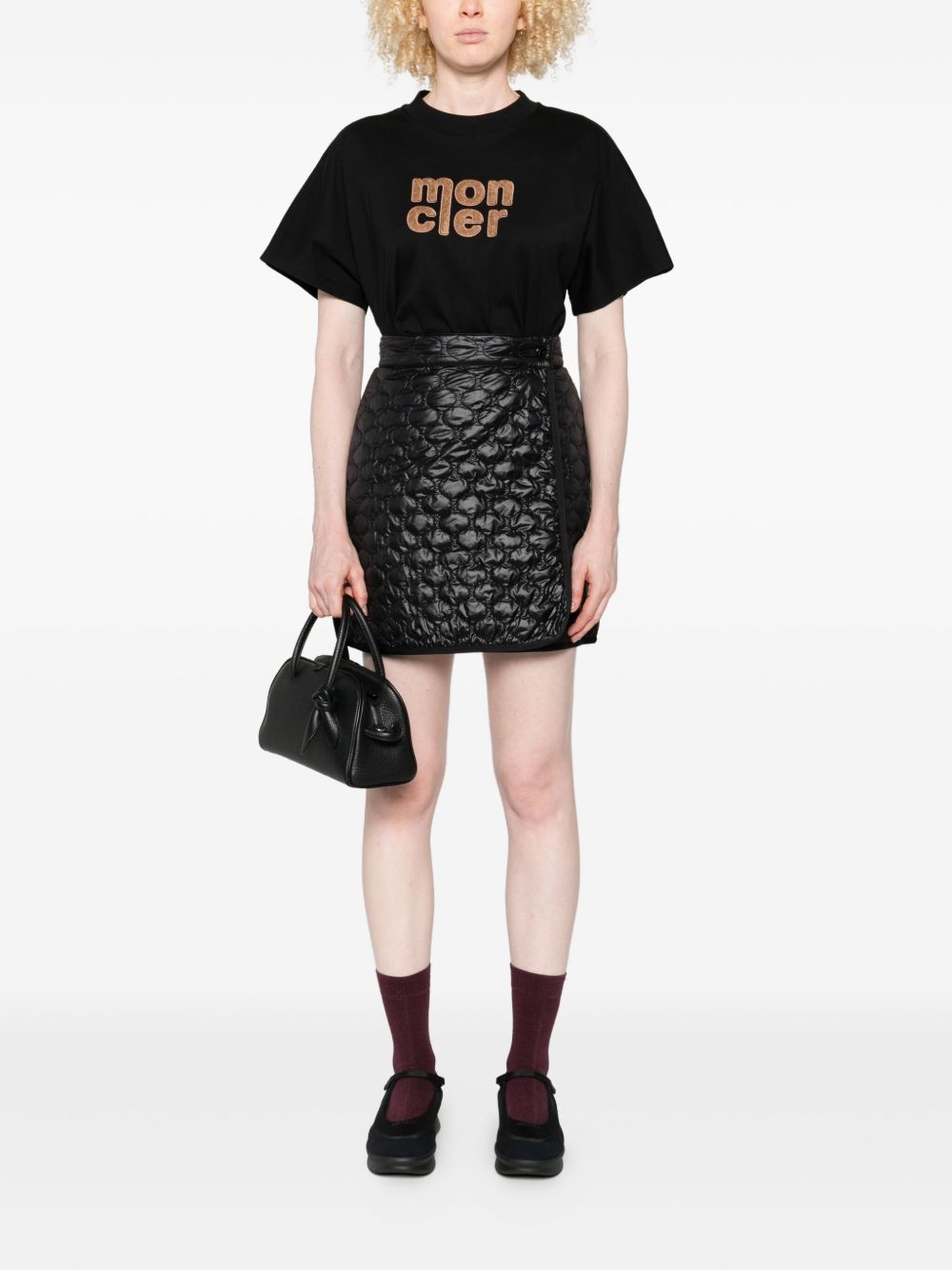Moncler Skirts Black Outer: Polyamide/nylon