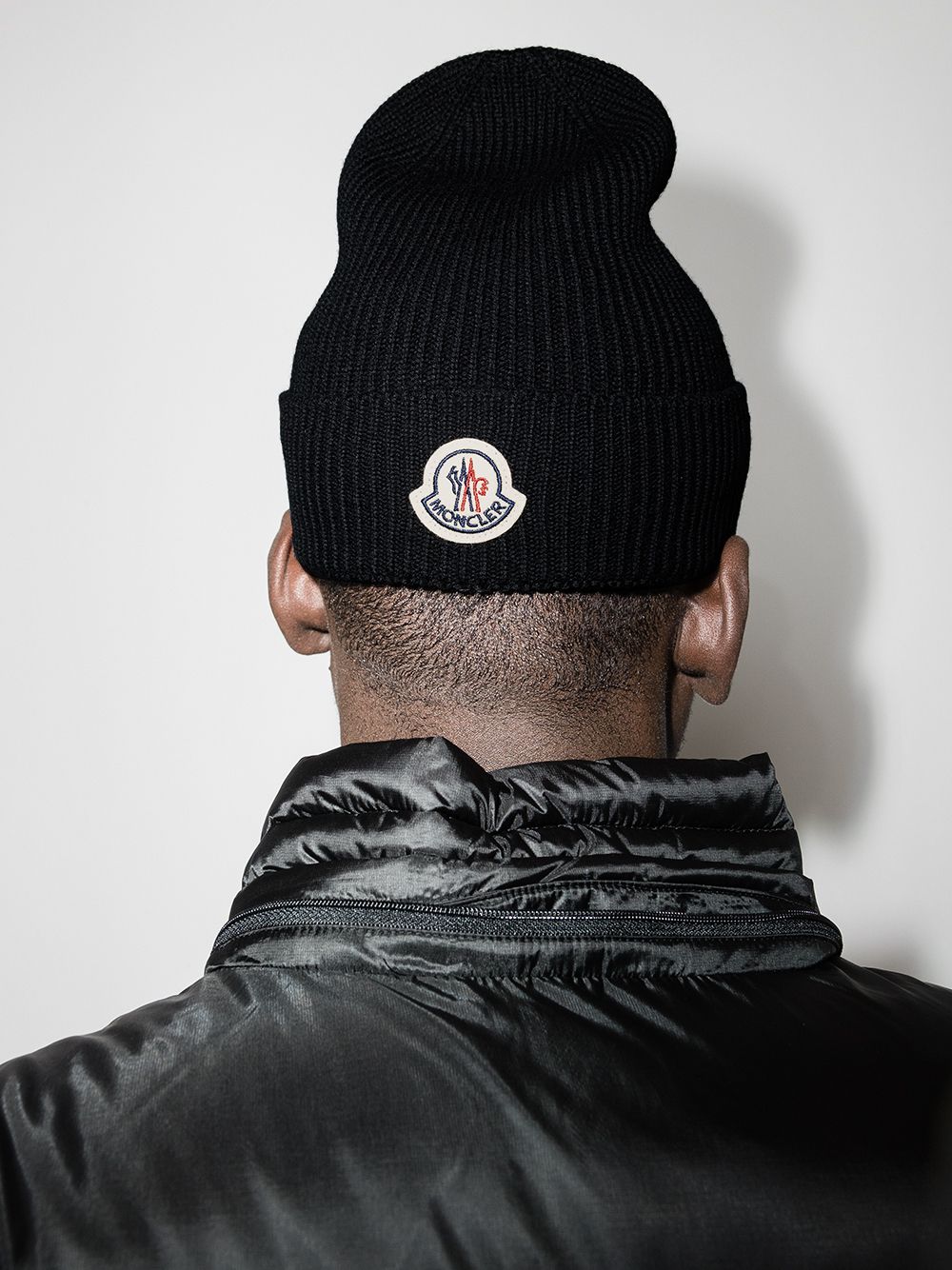 Moncler Hats Black Base Fabric: Virgin Wool
