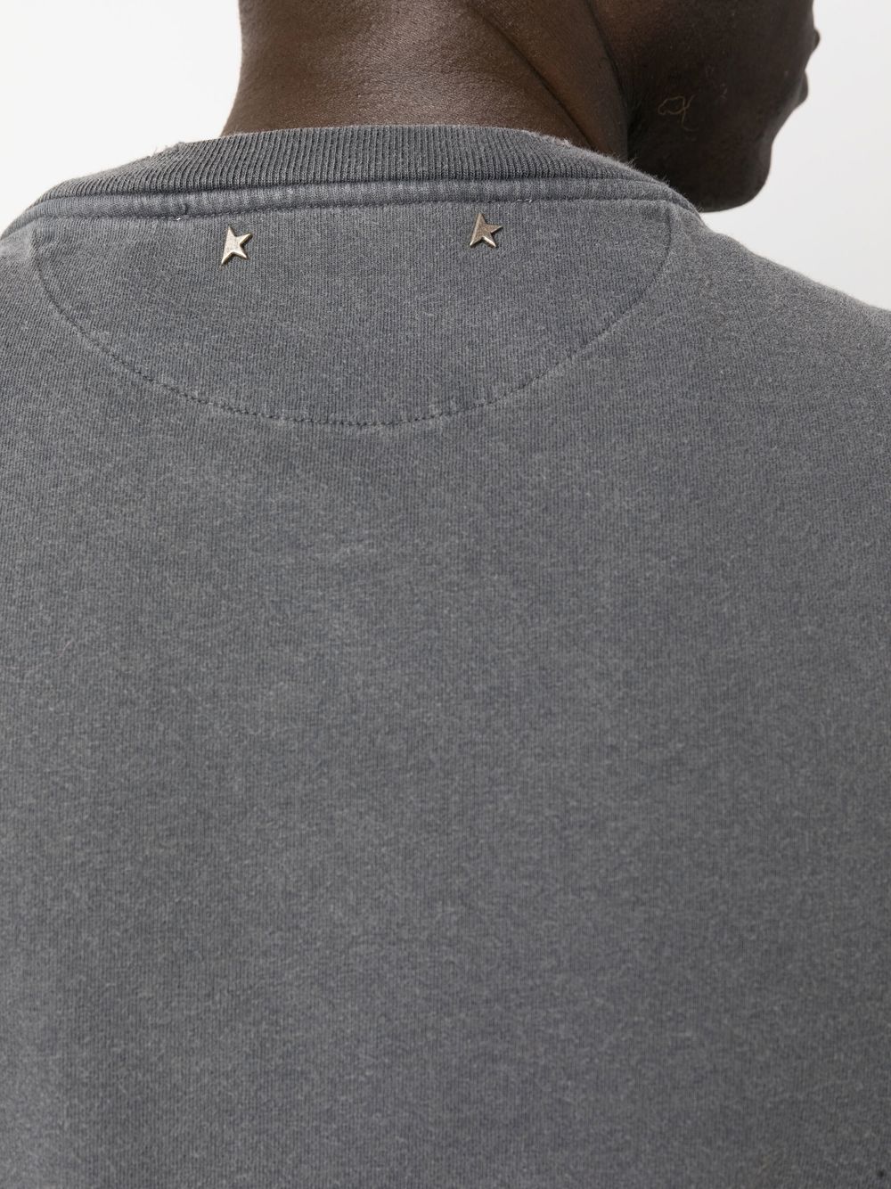 Golden Goose T-Shirts And Polos Grey Natural (veg)->cotton100.0 %