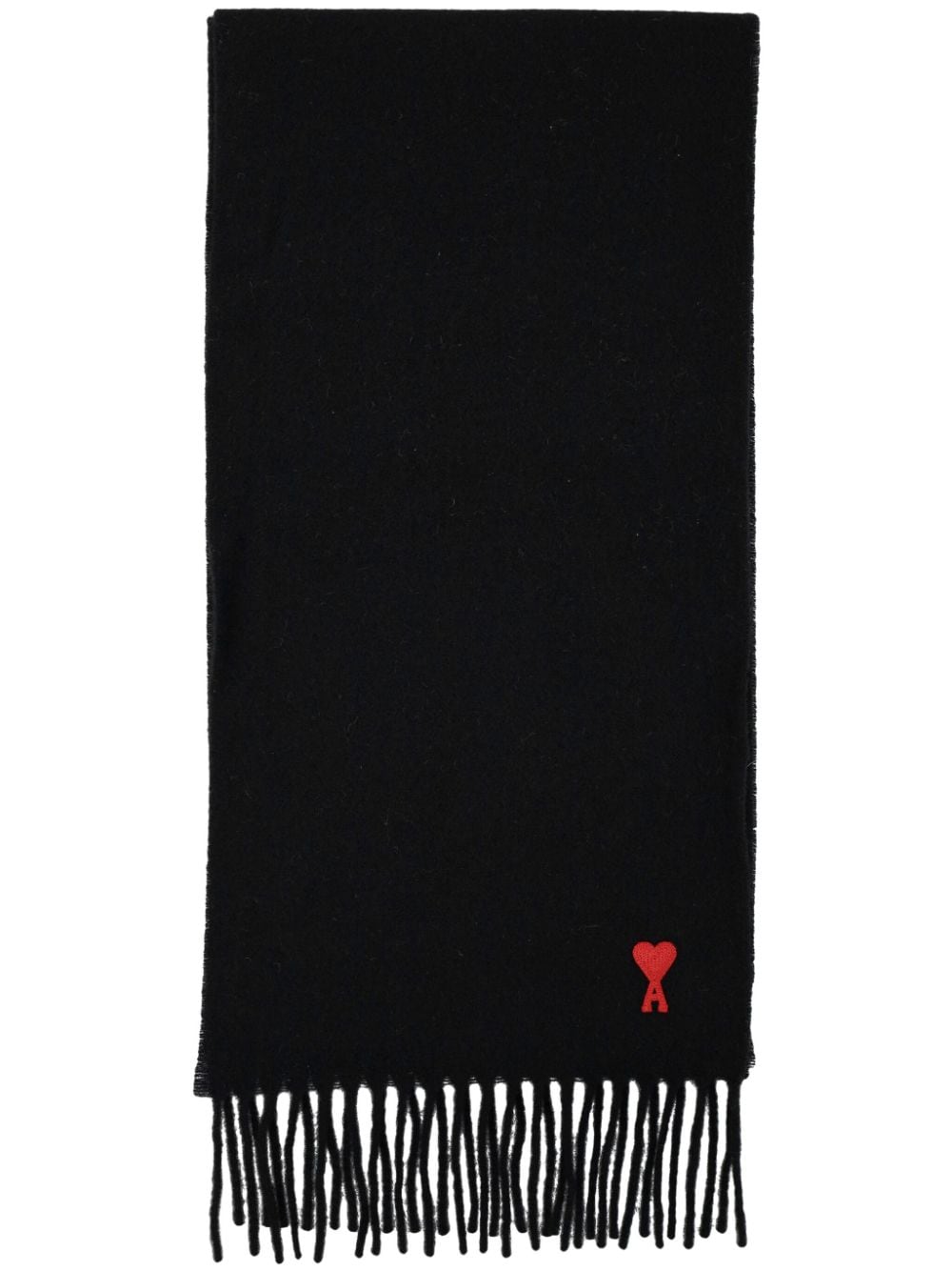 Ami Paris Scarfs Black Wool