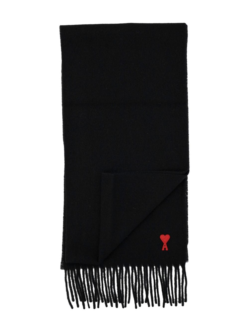 Ami Paris Scarfs Black Wool